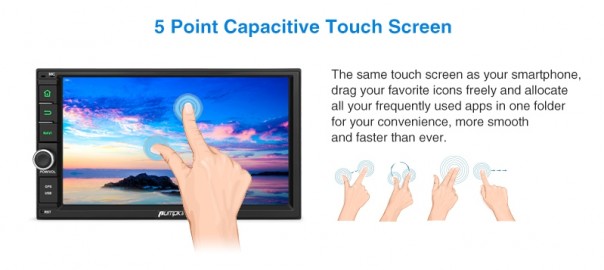 capacitive touch screen car stereo